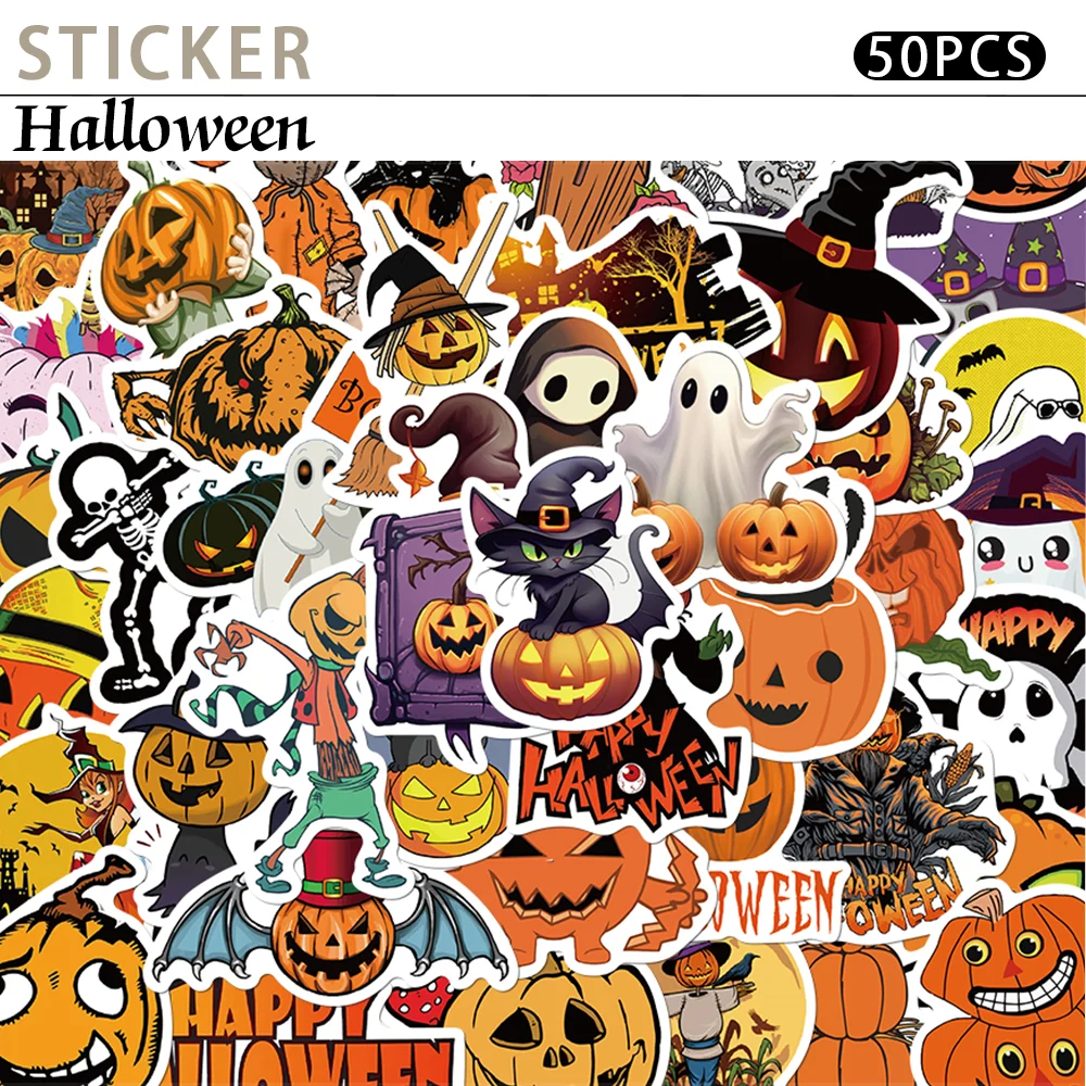 Наклейки на Хэллоуин в виде тыквы, ведьмы, декоративный чемодан, стакан для воды, ноутбук, самодельные наклейки для скейтборда, гитары, бумажные наклейки для книг, 50 шт. 
Наклейки на Хэллоуин в виде тыквы, ведьмы, декоративный чемодан, стакан для воды, ноутбук, самодельные наклейки для скейтборда, гитары, бумажные наклейки для книг, 50 шт.