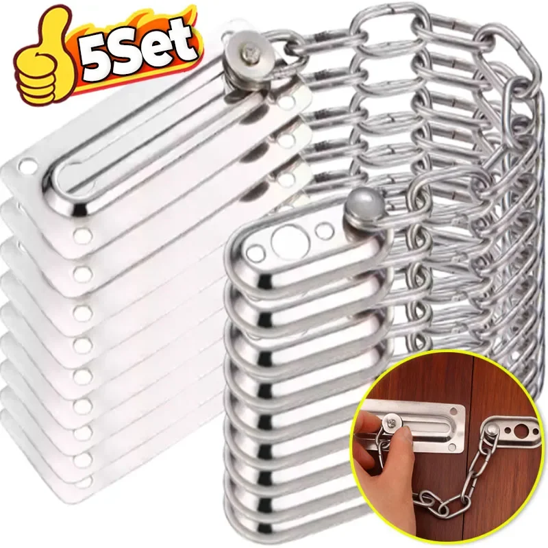 Security Door Sliding Chain Lock Steel Anti-Theft Door Chain Latch Buckle Punch Free Door Chain Lock for Hotel Apartment Chains
Security Door Sliding Chain Lock Steel Anti-Theft Door Chain Latch Buckle Punch Free Door Chain Lock for Hotel Apartment Chains