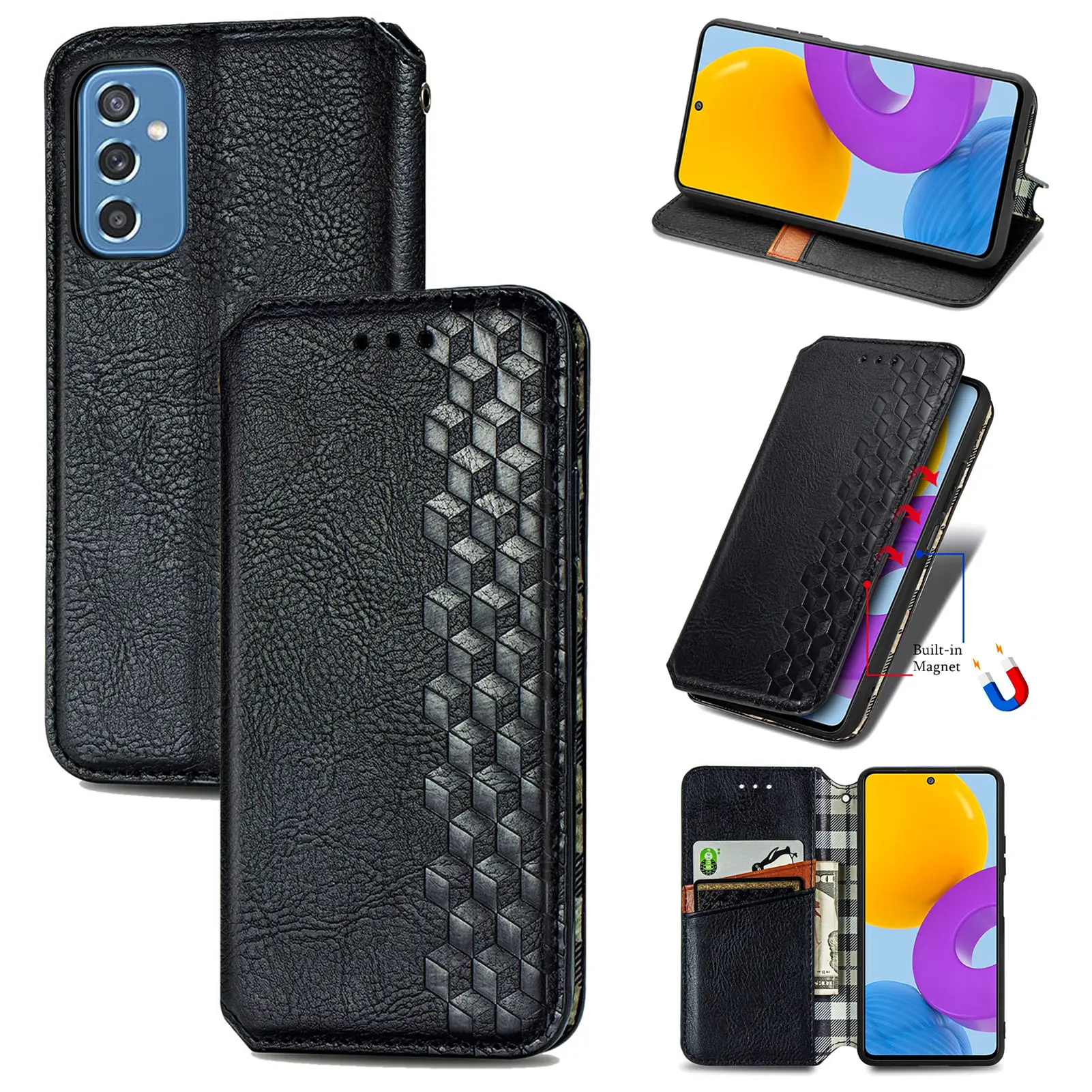 Anti-Fingerprint Flip Leather Case for Samsung Galaxy M52 5G M 52 Matte Feeling Cell Phone Bag Cover
Anti-Fingerprint Flip Leather Case for Samsung Galaxy M52 5G M 52 Matte Feeling Cell Phone Bag Cover