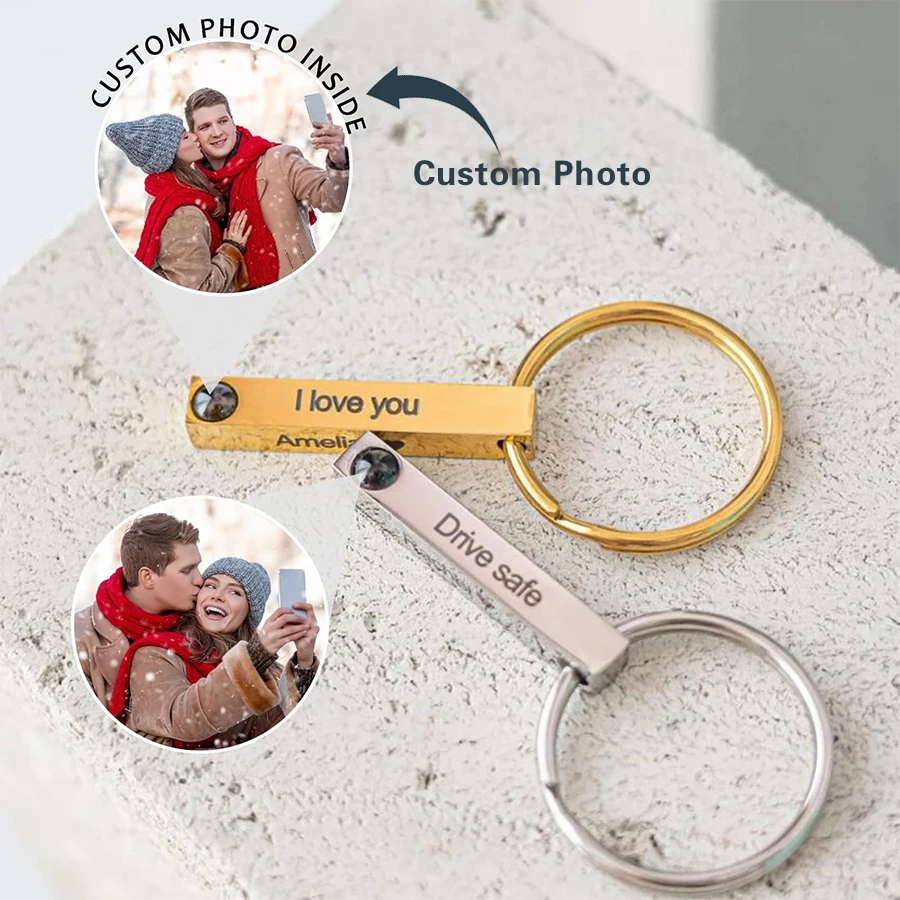 Custom Keychain With Picture Inside Personalized Photo Projection Keychain with Text Customizable Gifts for Men Women Boyfriend
Custom Keychain With Picture Inside Personalized Photo Projection Keychain with Text Customizable Gifts for Men Women Boyfriend