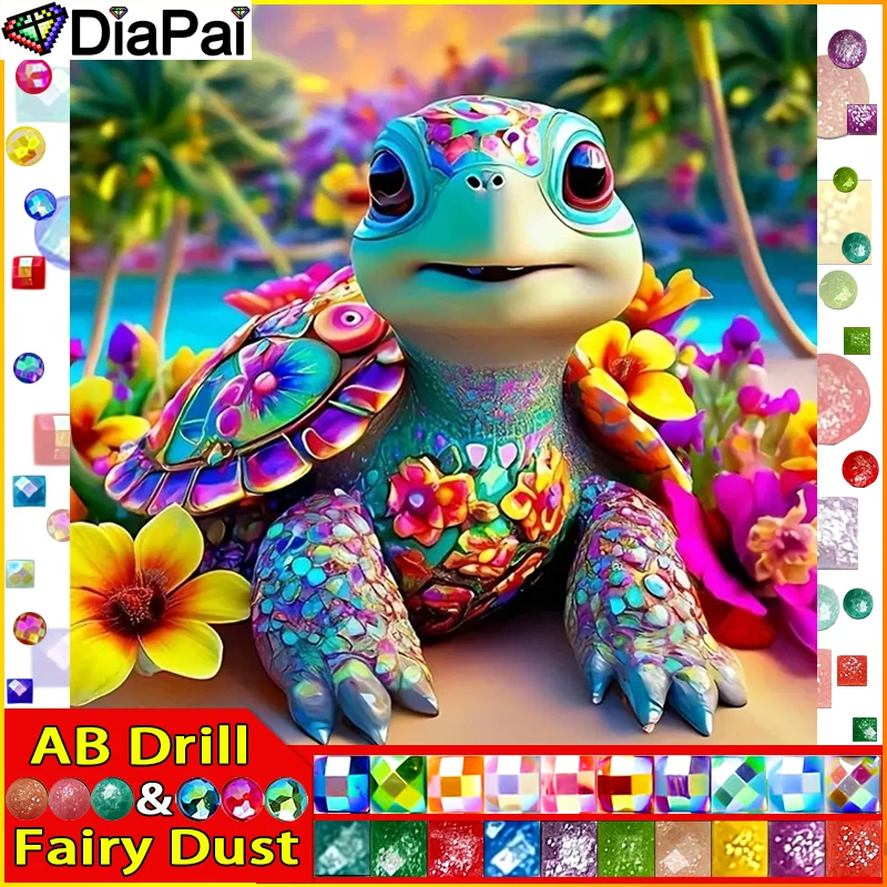DiaPai Fairy Dust AB 5D Diy Diamond Painting Cross Stitch "Tortoise Animal"Home Decor Full Rhinestones Inlay Diamond Embroidery
DiaPai Fairy Dust AB 5D Diy Diamond Painting Cross Stitch "Tortoise Animal"Home Decor Full Rhinestones Inlay Diamond Embroidery