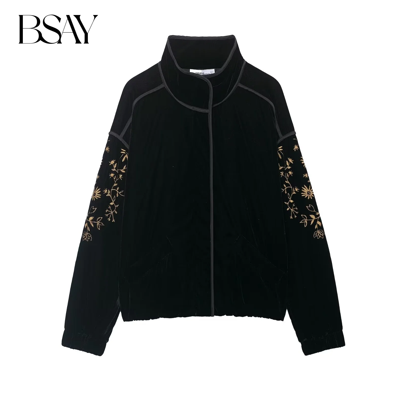 BSAY Embroidered Velvet Cotton Jacket for Women Fashion Autumn Winter New Long Sleeved Short Coats Chic Ladies Tops Mujer
BSAY Embroidered Velvet Cotton Jacket for Women Fashion Autumn Winter New Long Sleeved Short Coats Chic Ladies Tops Mujer