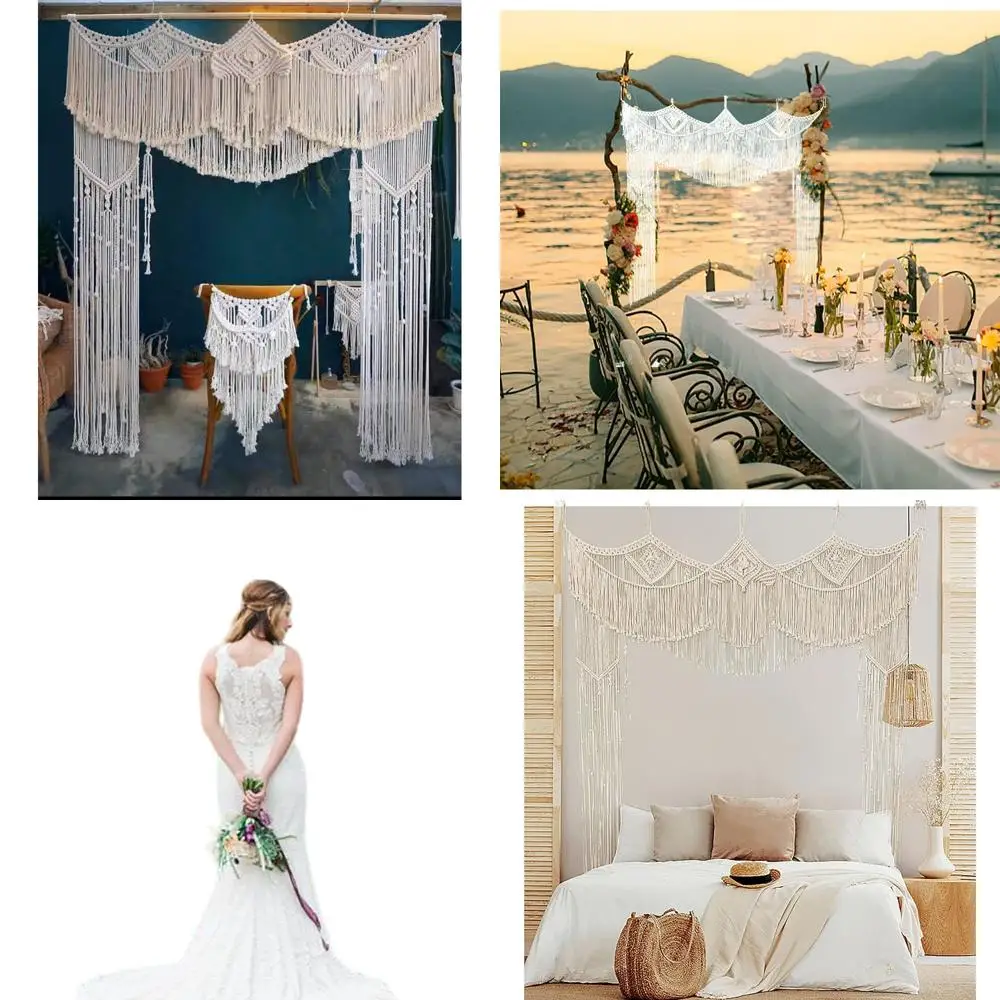 Настенный подвес в богемном стиле макраме для свадьбы, 63x78, декоративная занавеска или перегородка для комнаты
Настенный подвес в богемном стиле макраме для свадьбы, 63x78, декоративная занавеска или перегородка для комнаты