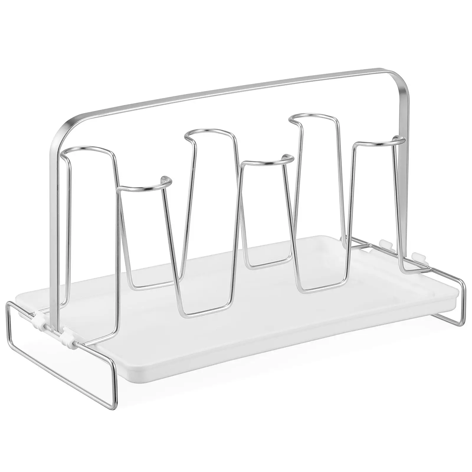 6 Cup Holder Rack for Kitchen Desktop Stainless Steel Metal Mug Drying Stand Coffee Glass Organizer Storage Display
6 Cup Holder Rack for Kitchen Desktop Stainless Steel Metal Mug Drying Stand Coffee Glass Organizer Storage Display