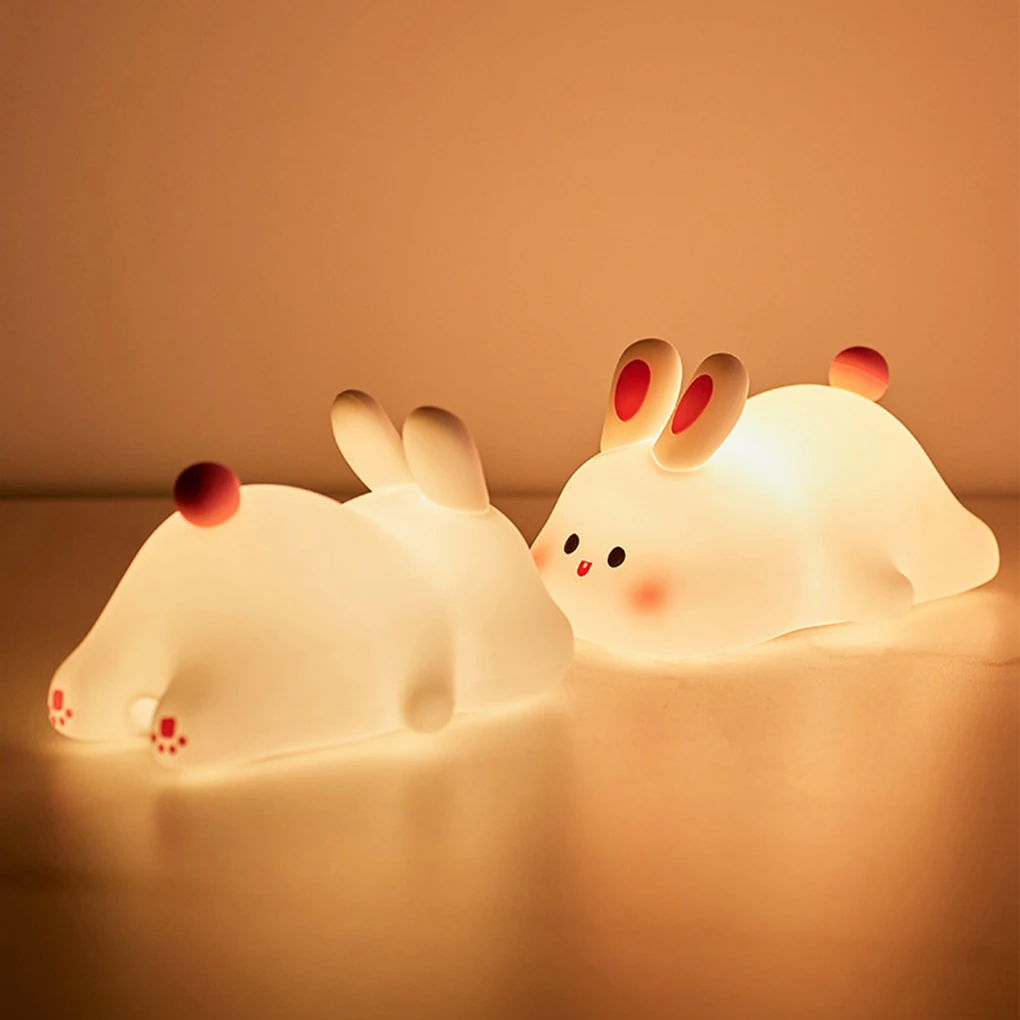 USB Rechargeable Cute Rabbit Shape Night Light For Bedroom Decoration Cute Rabbit Silicone Tap Light
USB Rechargeable Cute Rabbit Shape Night Light For Bedroom Decoration Cute Rabbit Silicone Tap Light