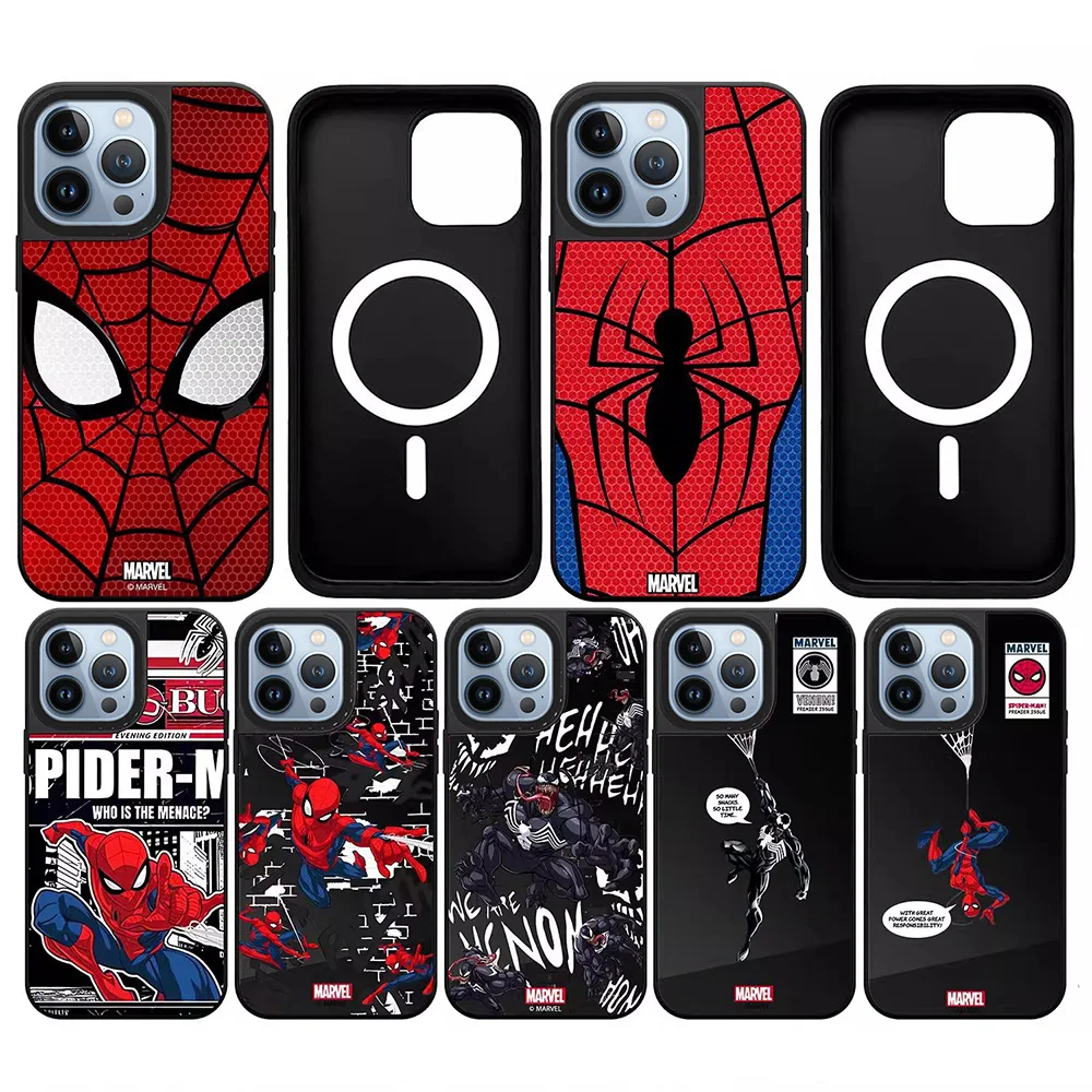 Магнитный чехол Bandai с рисунком Человека-паука для IPhone 15, 14, 13, 12, Pro Max, зеркальная пленка для Magsafe, чехол для беспроводной зарядки
Магнитный чехол Bandai с рисунком Человека-паука для IPhone 15, 14, 13, 12, Pro Max, зеркальная пленка для Magsafe, чехол для беспроводной зарядки