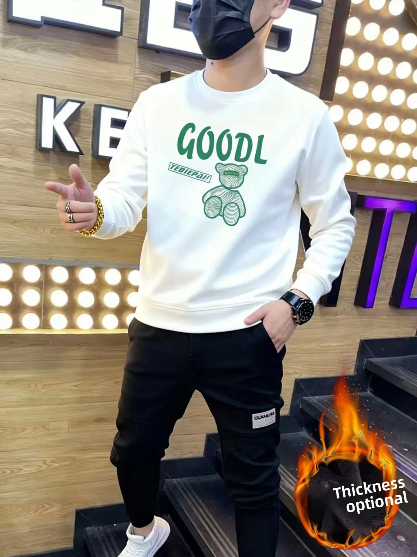 Модный американский свитшот с буквенным принтом, мужской белый свитшот с длинными рукавами и круглым вырезом, осенне-зимняя модная одежда для пар
Модный американский свитшот с буквенным принтом, мужской белый свитшот с длинными рукавами и круглым вырезом, осенне-зимняя модная одежда для пар