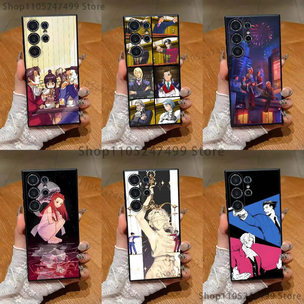 A-Ace A-Attorney Game Phone Case For Samsung S25,S24 Ultra,S20,S30 plus,S22 plus,S23,S30 Ultra 5G Silicone Black Shell
A-Ace A-Attorney Game Phone Case For Samsung S25,S24 Ultra,S20,S30 plus,S22 plus,S23,S30 Ultra 5G Silicone Black Shell