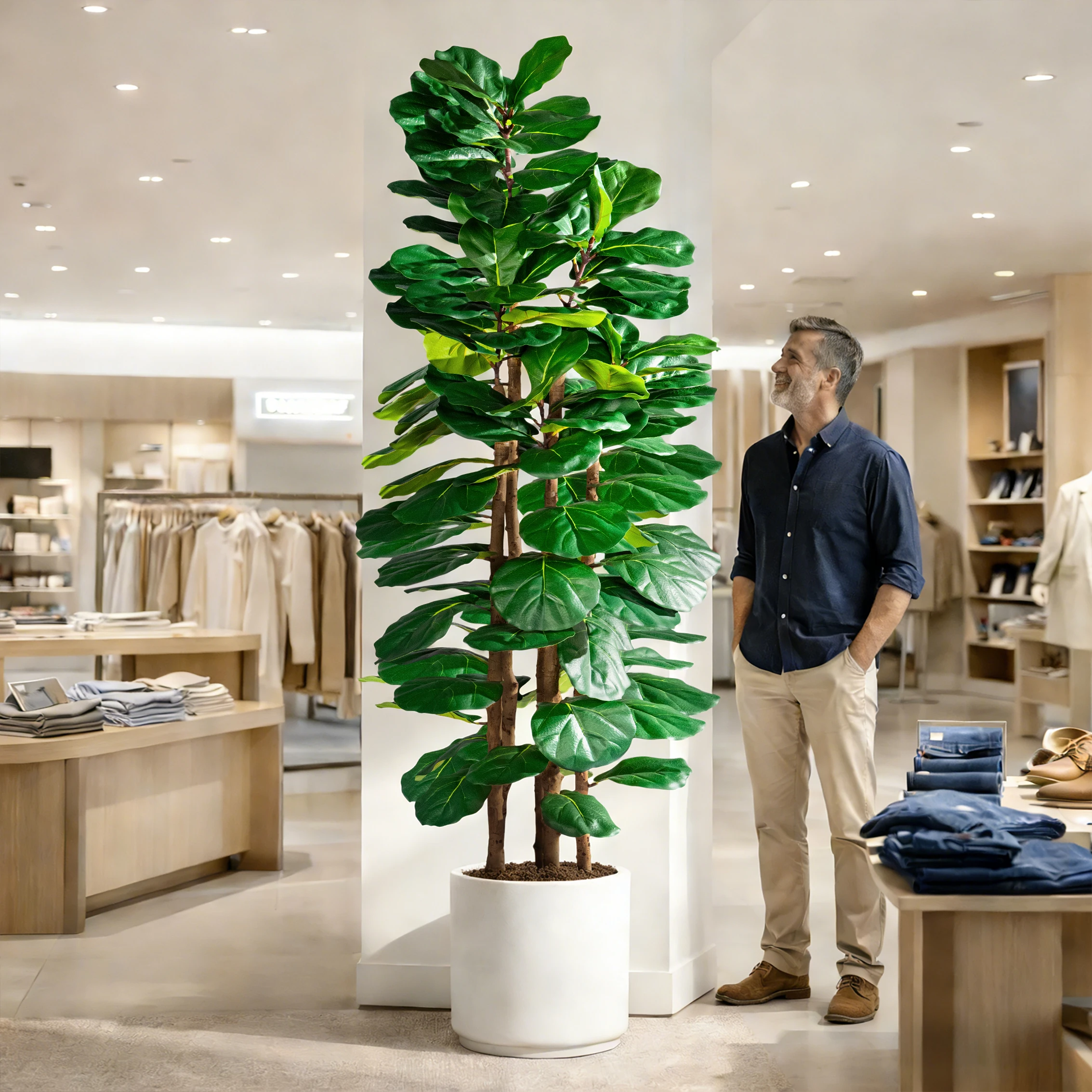 Stereoscopic Artifical Ficus Tree High Simulation Banyan Tree Evergreen Ficus Tree for Indoor Outdoor Decoration
Stereoscopic Artifical Ficus Tree High Simulation Banyan Tree Evergreen Ficus Tree for Indoor Outdoor Decoration