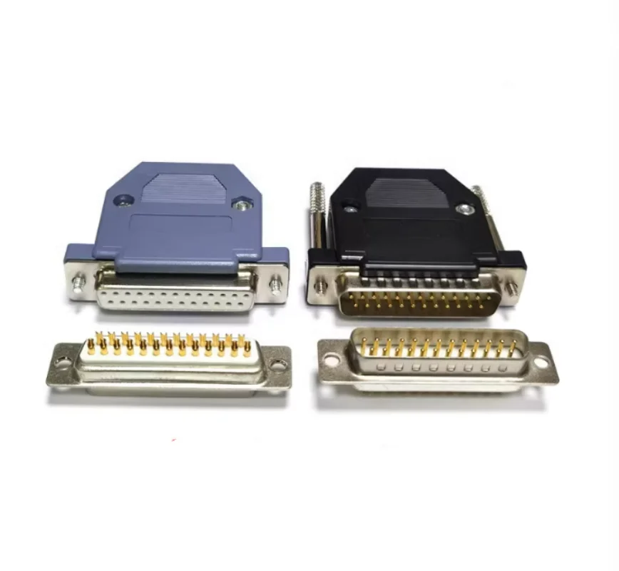 50pcs DB25 male and female head 3U all gold 2 row 25 pin plug plastic shell joint
50pcs DB25 male and female head 3U all gold 2 row 25 pin plug plastic shell joint