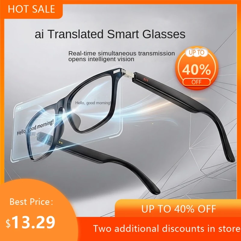Bluetooth Smart Glasses HIFI Music Voice Assistant Hands-free Call Ultra-light Fashion Eyeglasses For Men Women Daily Use New
Bluetooth Smart Glasses HIFI Music Voice Assistant Hands-free Call Ultra-light Fashion Eyeglasses For Men Women Daily Use New