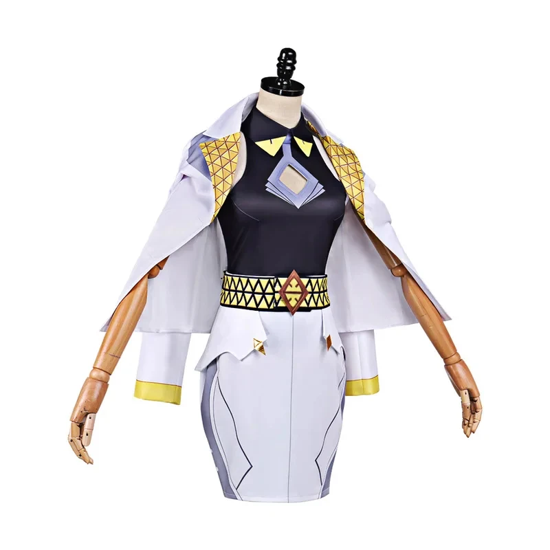 KK56Game Cosplay Costume Wig For Women Domina White Combat Suit Coat Top Skirt Full Set Halloween Christmas Party Uniform
KK56Game Cosplay Costume Wig For Women Domina White Combat Suit Coat Top Skirt Full Set Halloween Christmas Party Uniform