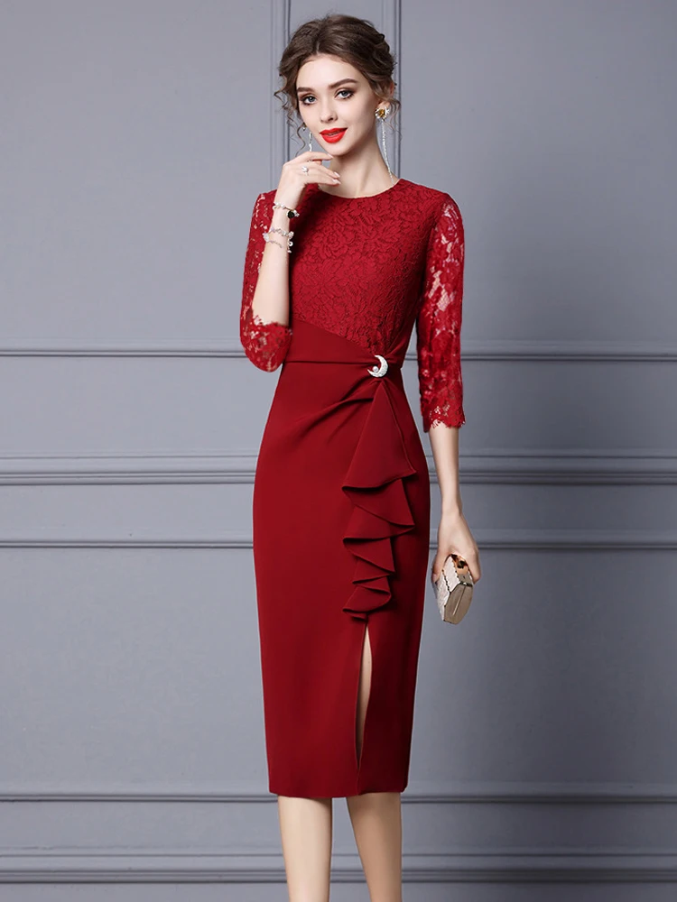 Elegant Young Mother-In-Law Wedding Dress Daughter-In-Law Traditional Chinese Wedding Ceremony Mid-Length Sleeve Dress
Elegant Young Mother-In-Law Wedding Dress Daughter-In-Law Traditional Chinese Wedding Ceremony Mid-Length Sleeve Dress