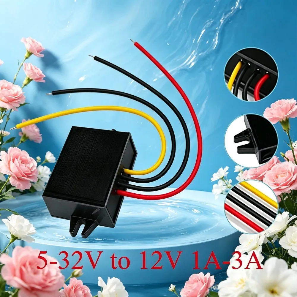 5-32V to 12V 1A-3A DC-DC Converter 12v Voltage Stable Regulator Automatic Step Up Down Boost Buck Power Converter dc converter
5-32V to 12V 1A-3A DC-DC Converter 12v Voltage Stable Regulator Automatic Step Up Down Boost Buck Power Converter dc converter