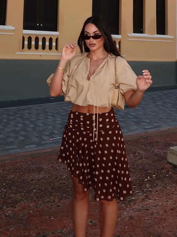HH Women's 2026 Summer Temperament High Waist Casual Slim Skirt Female Fashion Versatile Brown Polka Dot Asymmetric Hem Skirt
HH Women's 2026 Summer Temperament High Waist Casual Slim Skirt Female Fashion Versatile Brown Polka Dot Asymmetric Hem Skirt