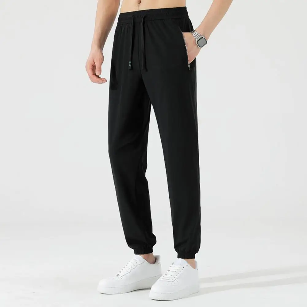 Ice Silk Pants Quick Dry Unisex Gym Sweatpants with Side Pockets Drawstring Waist Ice Silk Ankle-banded Long for Jogging
Ice Silk Pants Quick Dry Unisex Gym Sweatpants with Side Pockets Drawstring Waist Ice Silk Ankle-banded Long for Jogging
