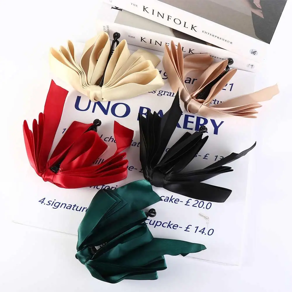 Vintage Ribbon Women Hair Accessories Bowknot Vertical Clip Satin Korean Style Hair Clip Bow Headwear Girls Hairpin Banana Clip
Vintage Ribbon Women Hair Accessories Bowknot Vertical Clip Satin Korean Style Hair Clip Bow Headwear Girls Hairpin Banana Clip