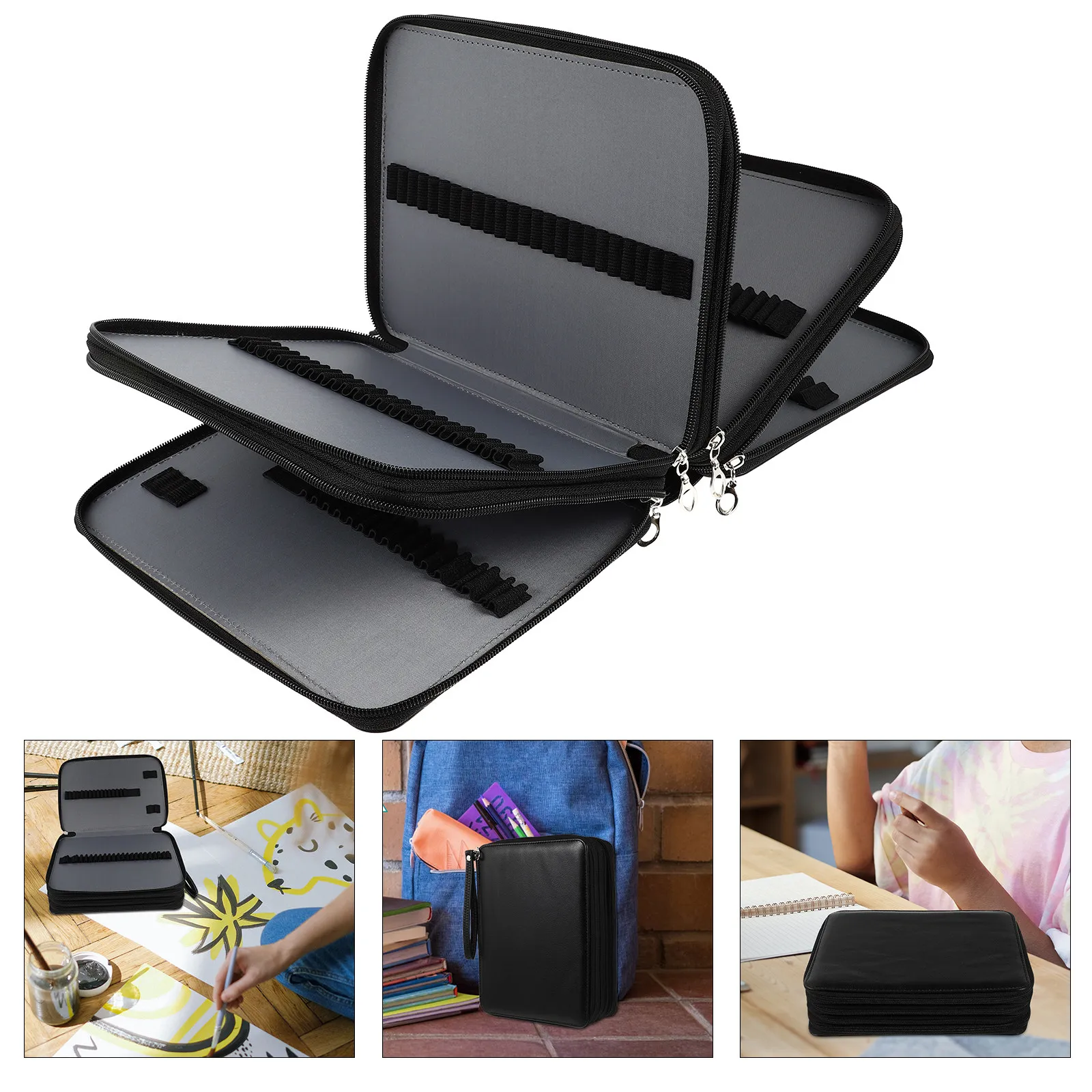 Изящный пенал для рисунков с множеством карманов, органайзер для различных инструментов, для длительного использования профессионалами и студентами
Изящный пенал для рисунков с множеством карманов, органайзер для различных инструментов, для длительного использования профессионалами и студентами