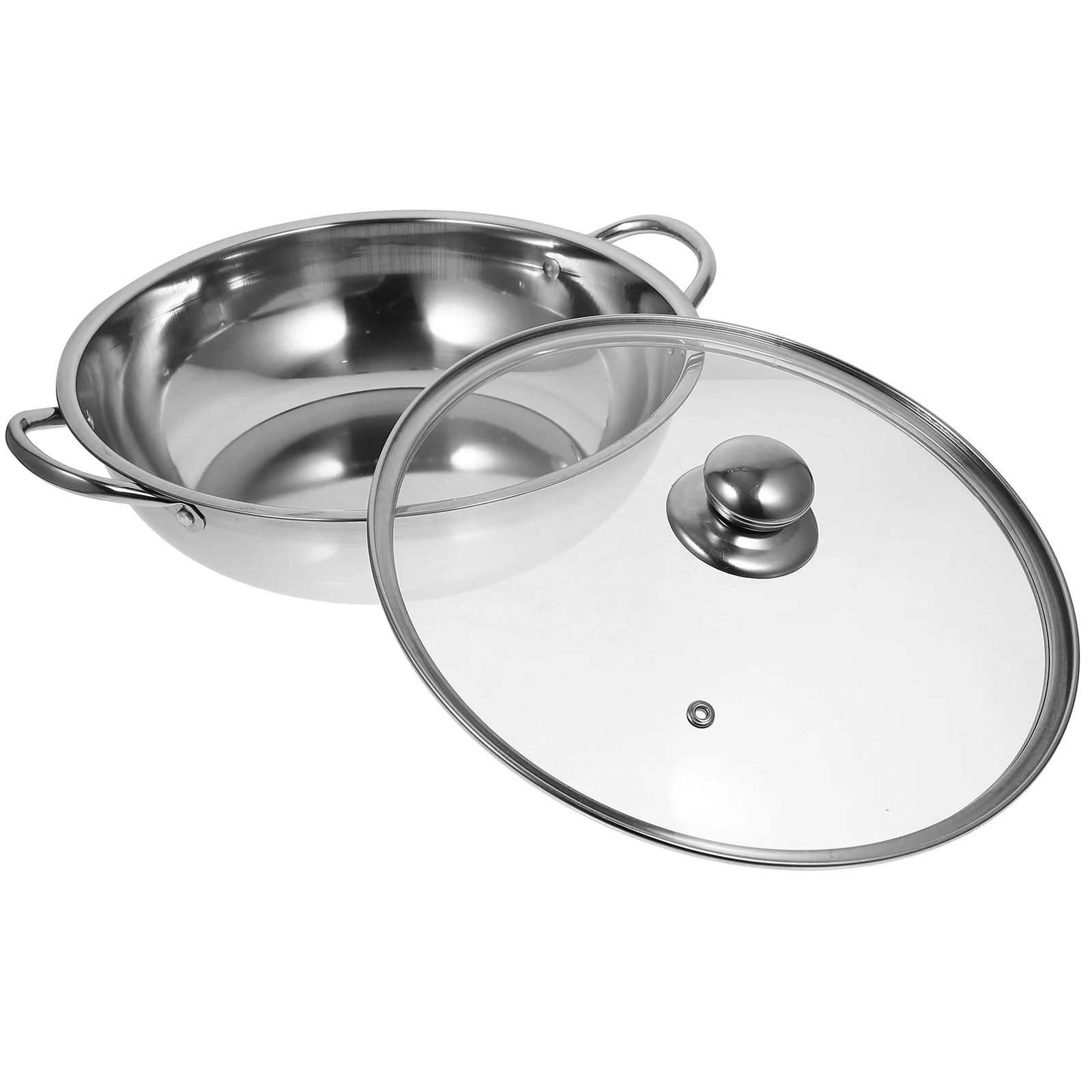 Stainless Steel Hot Pot Thicken Pan Household Stock Pot Lid Practical Nonstick Easy Clean Multipurpose Kitchenware
Stainless Steel Hot Pot Thicken Pan Household Stock Pot Lid Practical Nonstick Easy Clean Multipurpose Kitchenware