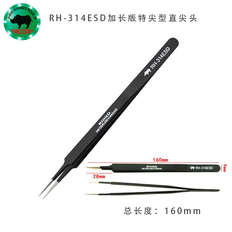 Набор из 4 шт. японских пинцетов RHINO Tools ESD, удлиненные, антистатические, высокоточные, сверхпрочные, для ремонта часов и мобильных устройств
Набор из 4 шт. японских пинцетов RHINO Tools ESD, удлиненные, антистатические, высокоточные, сверхпрочные, для ремонта часов и мобильных устройств