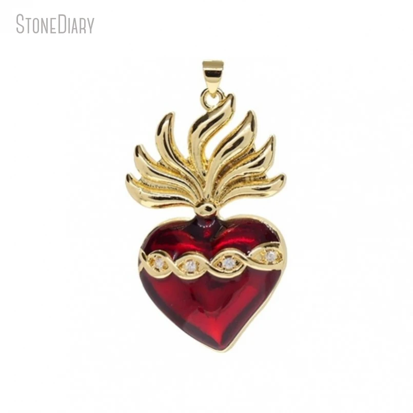 5Pcs Wholesale Gold Color Red Copper Invisible Setting Cubic Zirconia Heart Shape Point Gift For Her Jewelry Pendant PM50323
5Pcs Wholesale Gold Color Red Copper Invisible Setting Cubic Zirconia Heart Shape Point Gift For Her Jewelry Pendant PM50323