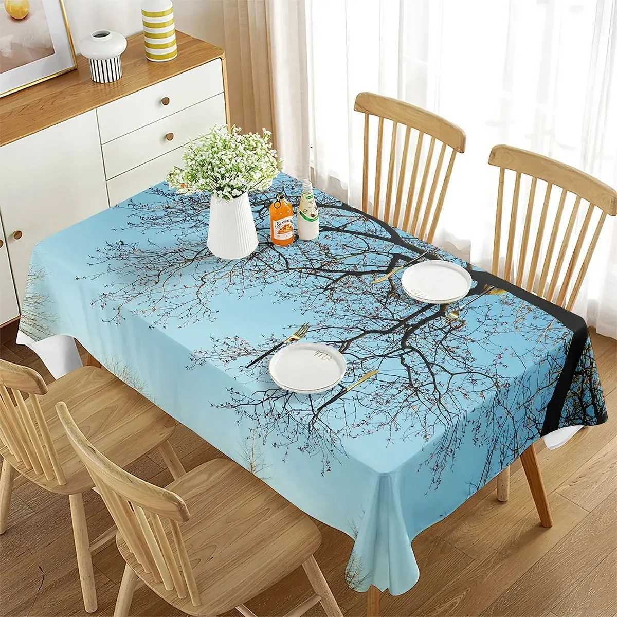 2D Flat Printed Tablecloth Nature Tree Silhouette Waterproof Polyester Table Protector Dining Room Coffee Table Party Wedding
2D Flat Printed Tablecloth Nature Tree Silhouette Waterproof Polyester Table Protector Dining Room Coffee Table Party Wedding