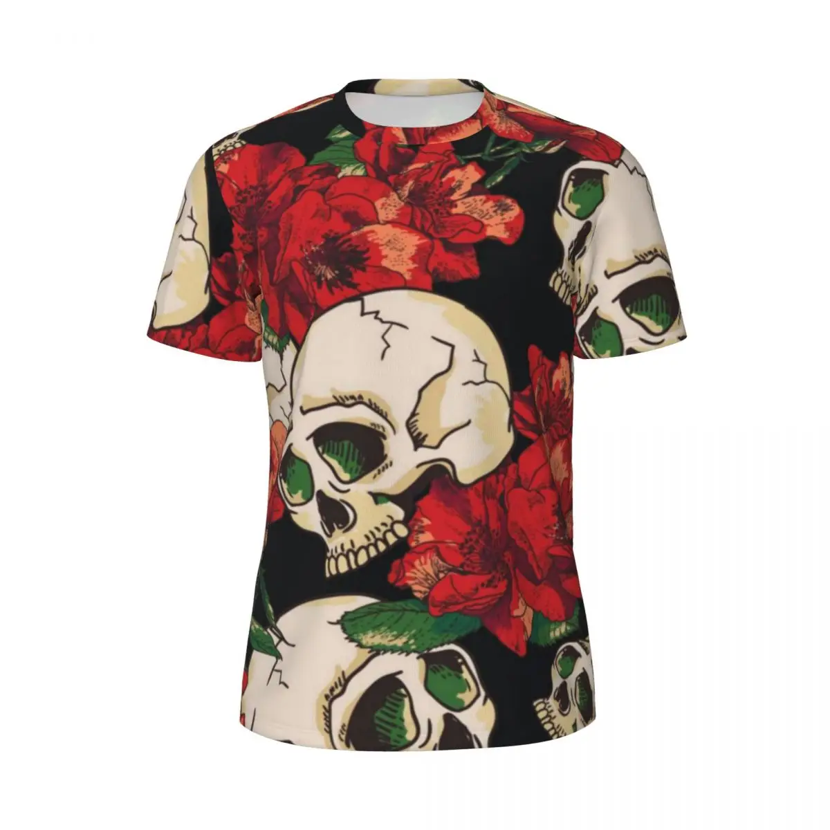 Футболка со скелетом, красный цветочный дизайн с черепом, модные футболки для спортзала, быстросохнущая футболка с короткими рукавами, летняя уличная одежда, футболки большого размера
Футболка со скелетом, красный цветочный дизайн с черепом, модные футболки для спортзала, быстросохнущая футболка с короткими рукавами, летняя уличная одежда, футболки большого размера