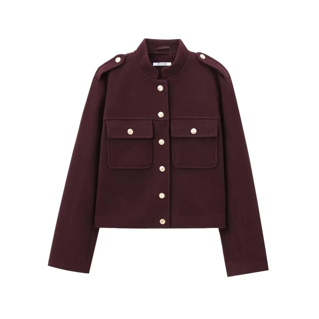 Women's Soft Stand-Up Collar Short Jacket Spring European And American Style Hot Style Fashion
Women's Soft Stand-Up Collar Short Jacket Spring European And American Style Hot Style Fashion