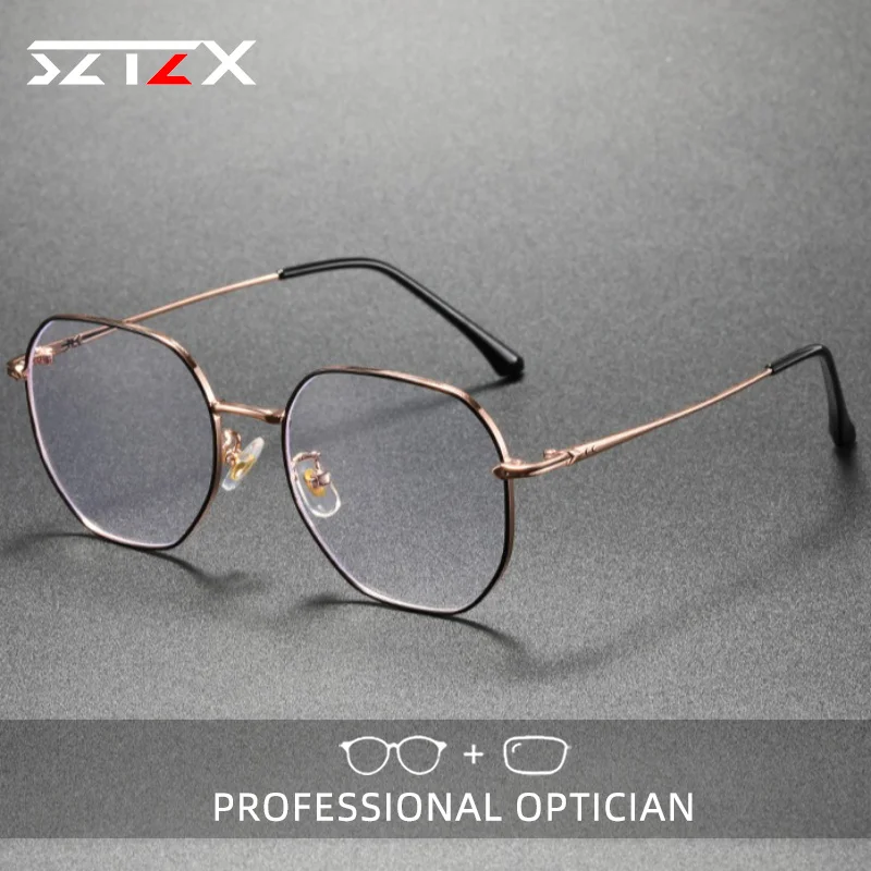 SZTZX Minimalist Fashion Durable Anti Blue Light Myopia Glasses Alloy Polygon Progressive Prescription Optical Reading Glasses
SZTZX Minimalist Fashion Durable Anti Blue Light Myopia Glasses Alloy Polygon Progressive Prescription Optical Reading Glasses