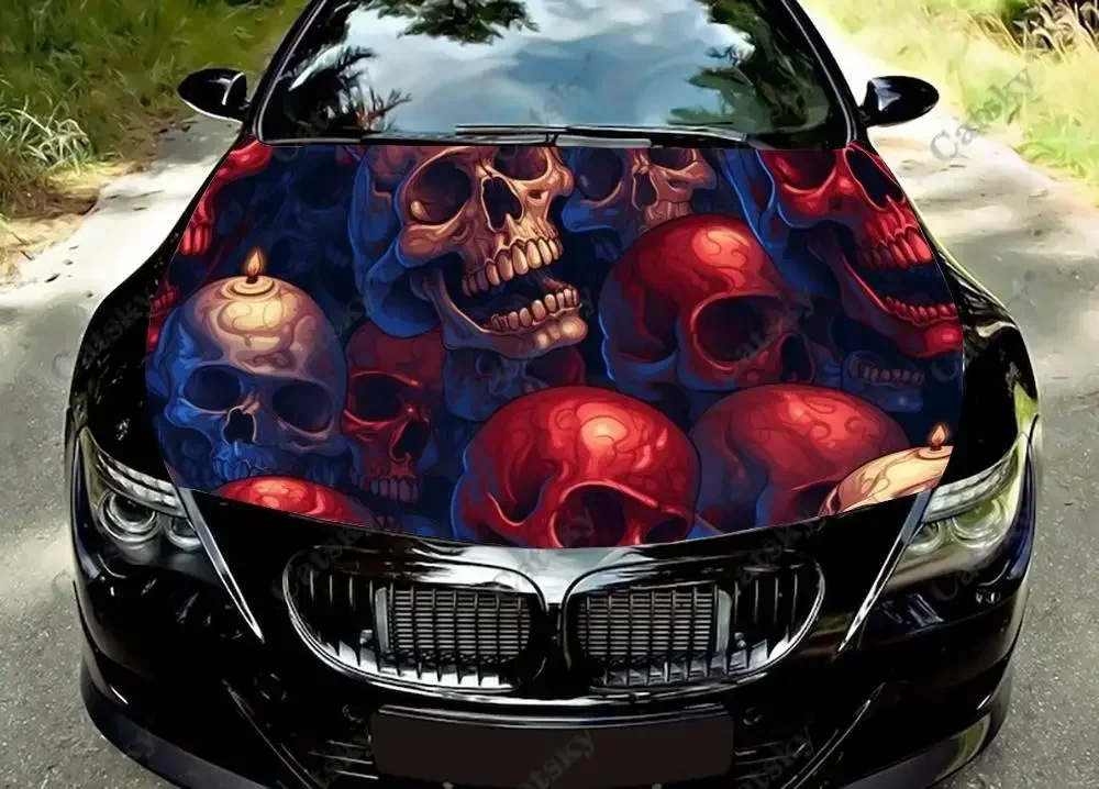 Bunch of Skulls Car Hood Vinyl Stickers Wrap Vinyl Film Engine Cover Decals Sticker Universal Car Hood Protective Film
Bunch of Skulls Car Hood Vinyl Stickers Wrap Vinyl Film Engine Cover Decals Sticker Universal Car Hood Protective Film