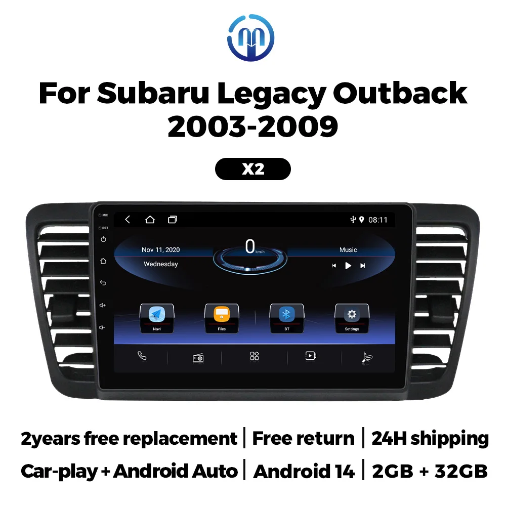 MEKEDE Android GPS Stereo For Subaru Outback 3 Legacy 4 2003 2004 2005 2006 2007 2008 2009 Car Multimedia Player WIFI Carplay
MEKEDE Android GPS Stereo For Subaru Outback 3 Legacy 4 2003 2004 2005 2006 2007 2008 2009 Car Multimedia Player WIFI Carplay