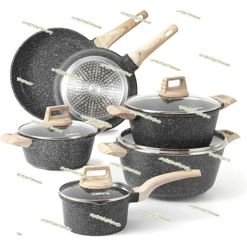 Cookware Sets 10 Pcs Stone Cookware Set,non stick frying pan set , pots and pans set ( Granite, induction cookware)
Cookware Sets 10 Pcs Stone Cookware Set,non stick frying pan set , pots and pans set ( Granite, induction cookware)