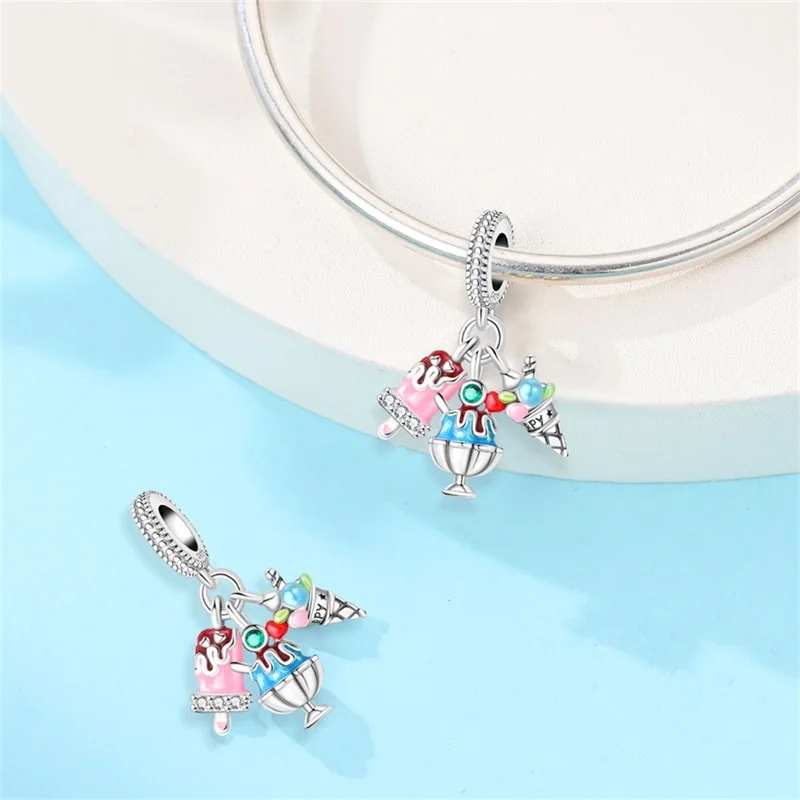 New 925 Sterling Silver Sweet Dessert Charms Bead Sparkling CZ Zircon Dangle Fit Original Bracelet DIY For Women Jewelry Gifts
New 925 Sterling Silver Sweet Dessert Charms Bead Sparkling CZ Zircon Dangle Fit Original Bracelet DIY For Women Jewelry Gifts
