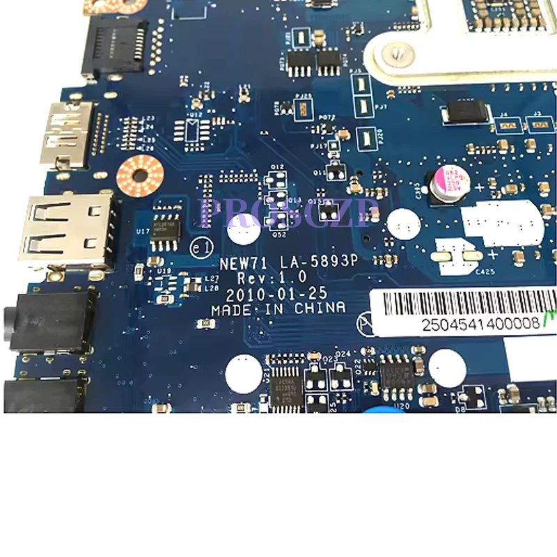 Материнская плата для ноутбука Acer Aspire 5741 5741G NEW71 LA-5893P SLGZS N11P-GE-A1, 100% полностью протестирована, работает хорошо 
Материнская плата для ноутбука Acer Aspire 5741 5741G NEW71 LA-5893P SLGZS N11P-GE-A1, 100% полностью протестирована, работает хорошо