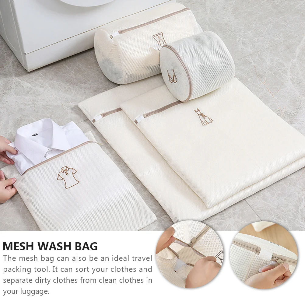 Laundry Bag Set Mesh Wash Bags Pouches Polyester Embroidery Travel Packing Dirty Clothes Clean Luggage Storage
Laundry Bag Set Mesh Wash Bags Pouches Polyester Embroidery Travel Packing Dirty Clothes Clean Luggage Storage