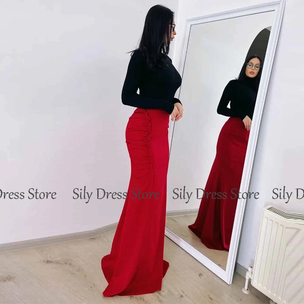 Customized Evening Gowns for Women Classic Jersey Mermaid/Trumpet Valentine's Day Dress Burgundy and Black Prom Gown
Customized Evening Gowns for Women Classic Jersey Mermaid/Trumpet Valentine's Day Dress Burgundy and Black Prom Gown