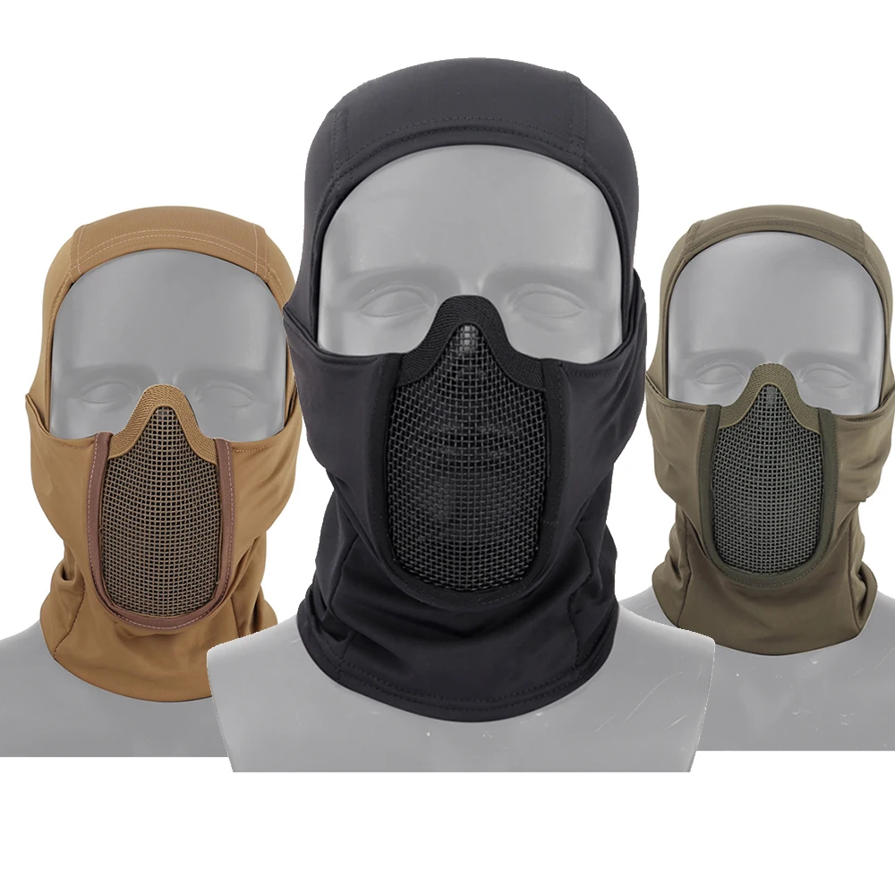 Outdoor Military Hunting Protection Metal Mesh Mask Military Tactical Balaclava Mask Air Gun Colorful Ball Half Mask
Outdoor Military Hunting Protection Metal Mesh Mask Military Tactical Balaclava Mask Air Gun Colorful Ball Half Mask