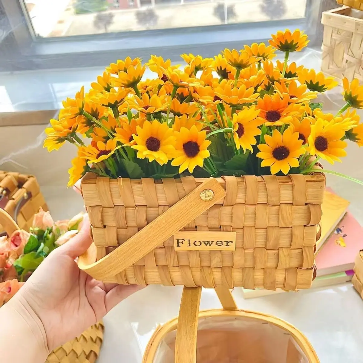 Bamboo Woven Basket Flowers Basket Handmade Hand Basket Cachepot For Flowers Bamboo Basket Decorative Flower Baskets
Bamboo Woven Basket Flowers Basket Handmade Hand Basket Cachepot For Flowers Bamboo Basket Decorative Flower Baskets