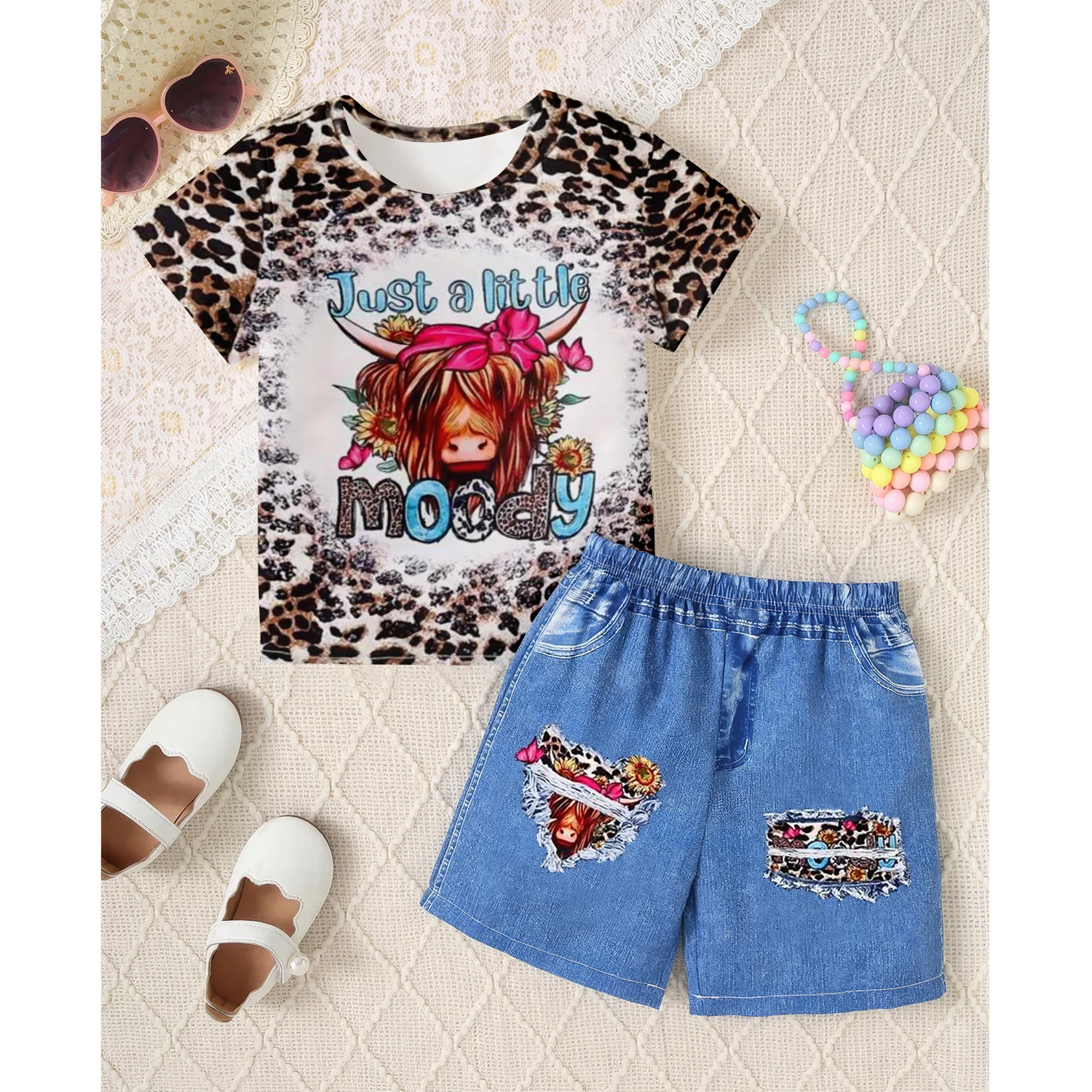 Одежда для девочек-комплект с коротким рукавом и искусственными элементами-яркая 3d-мультяшная детская одежда мечты, повседневная одежда на каждый день
Одежда для девочек-комплект с коротким рукавом и искусственными элементами-яркая 3d-мультяшная детская одежда мечты, повседневная одежда на каждый день