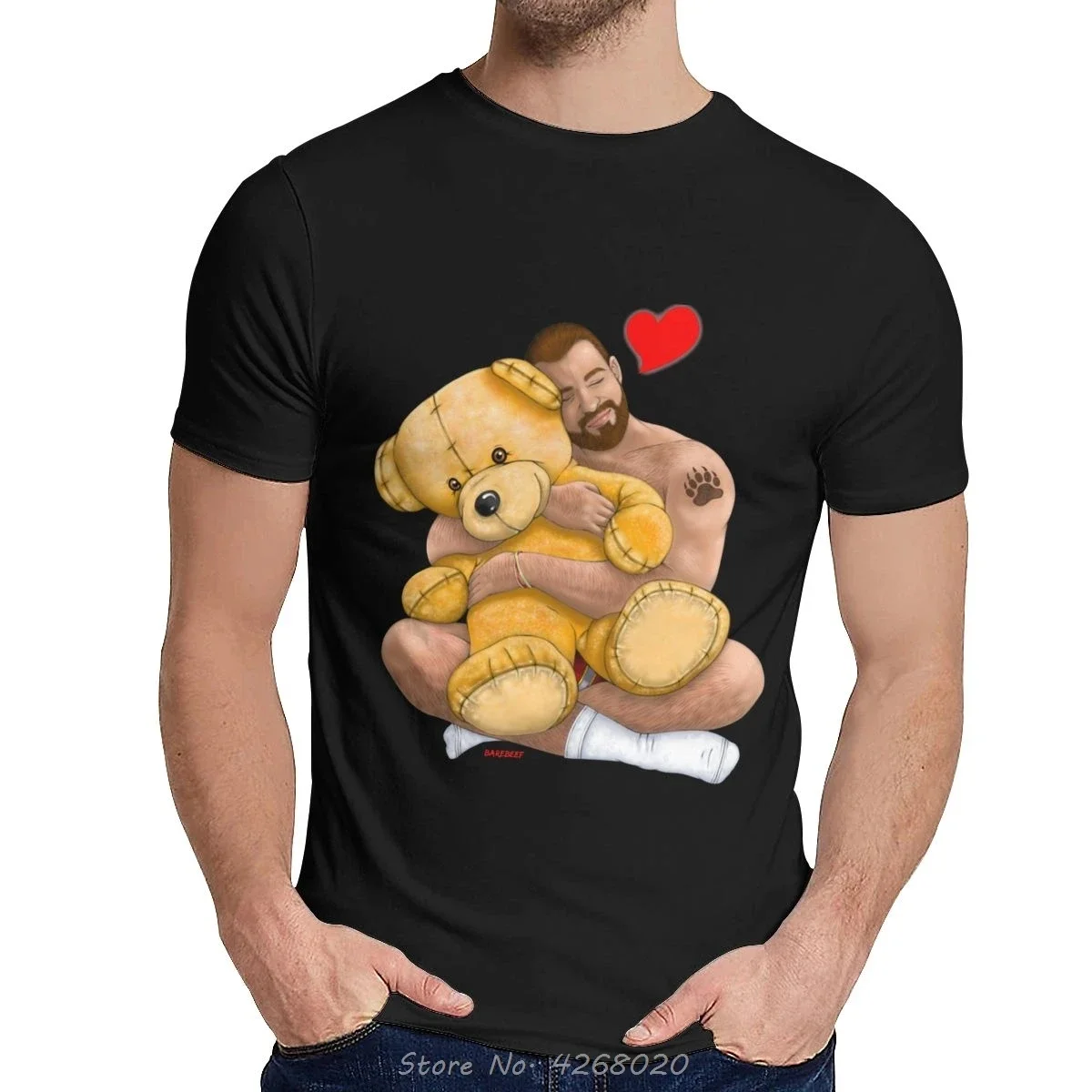 Summer Bear Embrace Gay Bear Art Pride Grrr LGBT T-shirt Hip Hop Men Natural Cotton T-shirt Design Neutral T-shirt Harajuku
Summer Bear Embrace Gay Bear Art Pride Grrr LGBT T-shirt Hip Hop Men Natural Cotton T-shirt Design Neutral T-shirt Harajuku