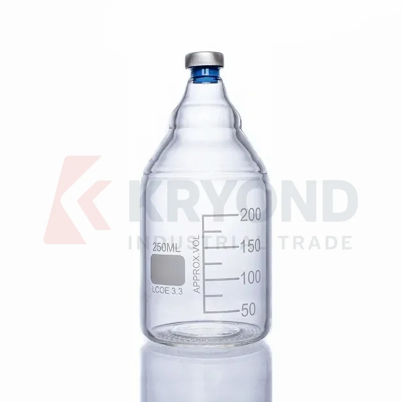 Anaerobic Bottle 250ml High Sealing Reagent Bottle With Hdspc Al Crimp Cap 20mm Butyl Stopper Borosilicate Glass Culture Bottle
Anaerobic Bottle 250ml High Sealing Reagent Bottle With Hdspc Al Crimp Cap 20mm Butyl Stopper Borosilicate Glass Culture Bottle