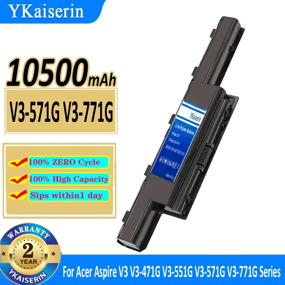 10500mAh Laptop Battery for Acer Aspire AS10D31/AS10D81 Series, Reliable and Durable
10500mAh Laptop Battery for Acer Aspire AS10D31/AS10D81 Series, Reliable and Durable