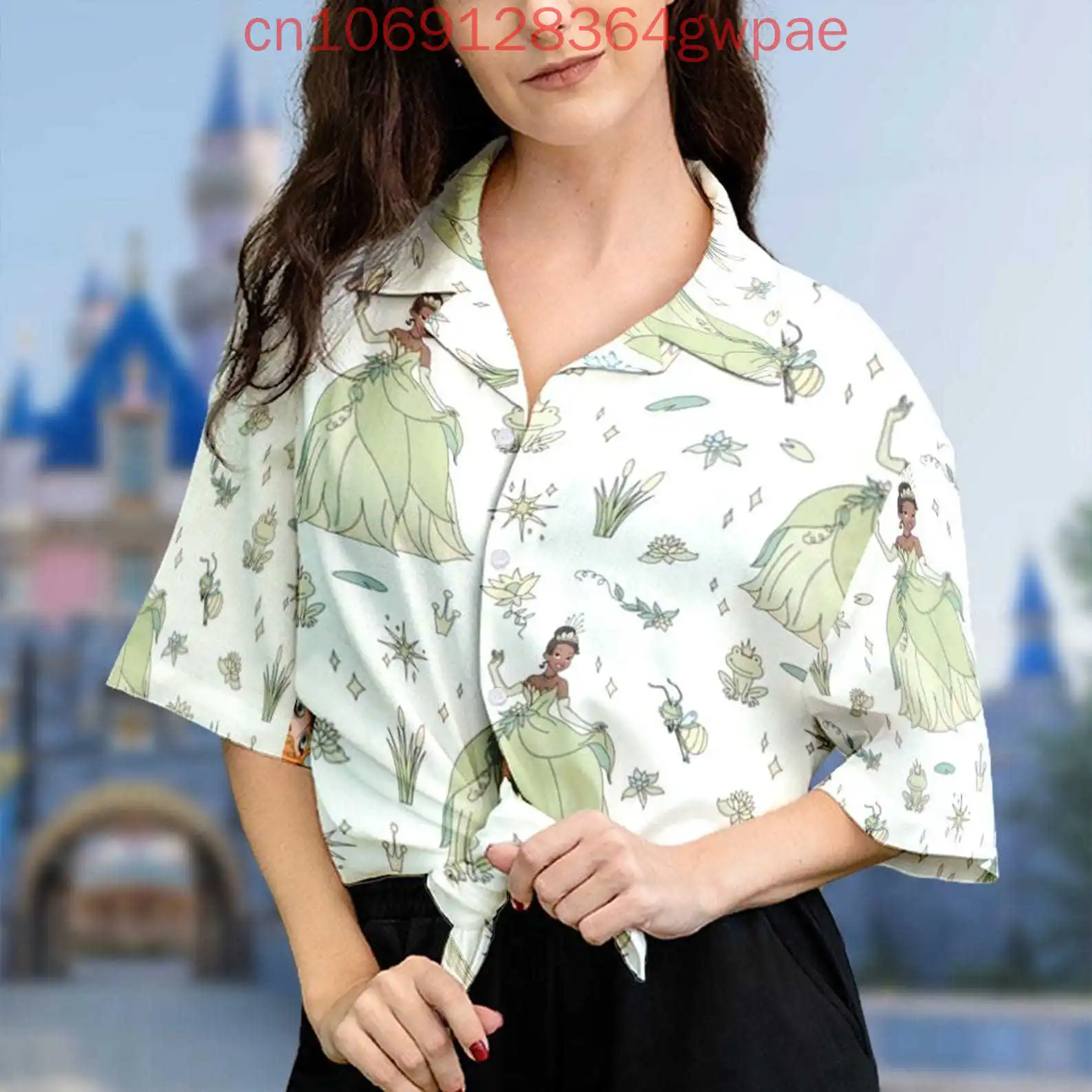 Disney Tiana Princess and the Frog Women's Blouses Shirt Casual Short Sleeve Hawaiian Shirts Summer Elegant Women Shirts
Disney Tiana Princess and the Frog Women's Blouses Shirt Casual Short Sleeve Hawaiian Shirts Summer Elegant Women Shirts