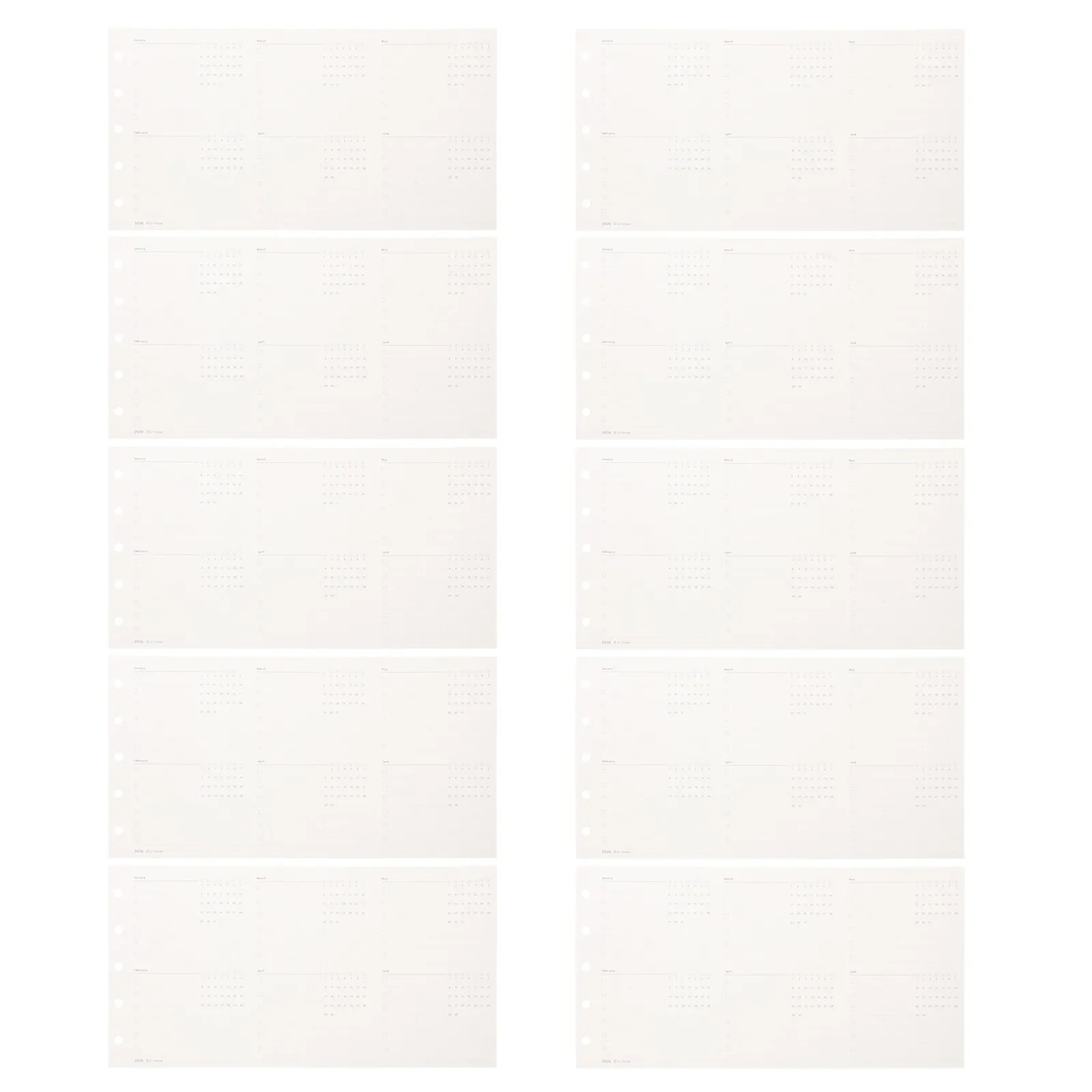 20 Sheet Punched Monthly Planner Refill Paper Undated Daily Weekly Insert 5-Ring Binder Compatible Fillable Notebook with to-Do
20 Sheet Punched Monthly Planner Refill Paper Undated Daily Weekly Insert 5-Ring Binder Compatible Fillable Notebook with to-Do