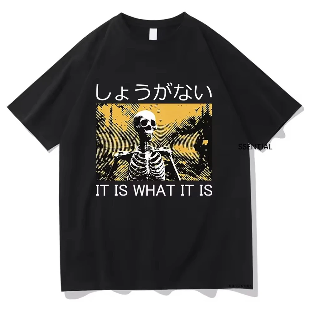 CX It is what Skeleton Tee Shirt Homme New in Top Tees Men Clothing short sleeve Round Neck Printing Pullover T-shirt
CX It is what Skeleton Tee Shirt Homme New in Top Tees Men Clothing short sleeve Round Neck Printing Pullover T-shirt