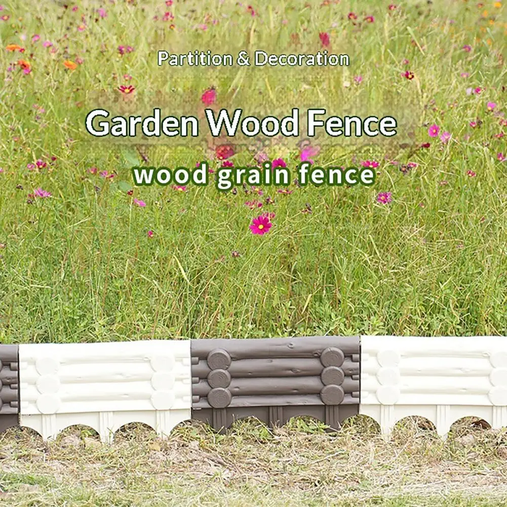 Plastic Garden Border Plastic Decorative Garden Fence Panel Imitation Log Retaining Border Outdoor Lawn Edging for Yard Flower
Plastic Garden Border Plastic Decorative Garden Fence Panel Imitation Log Retaining Border Outdoor Lawn Edging for Yard Flower