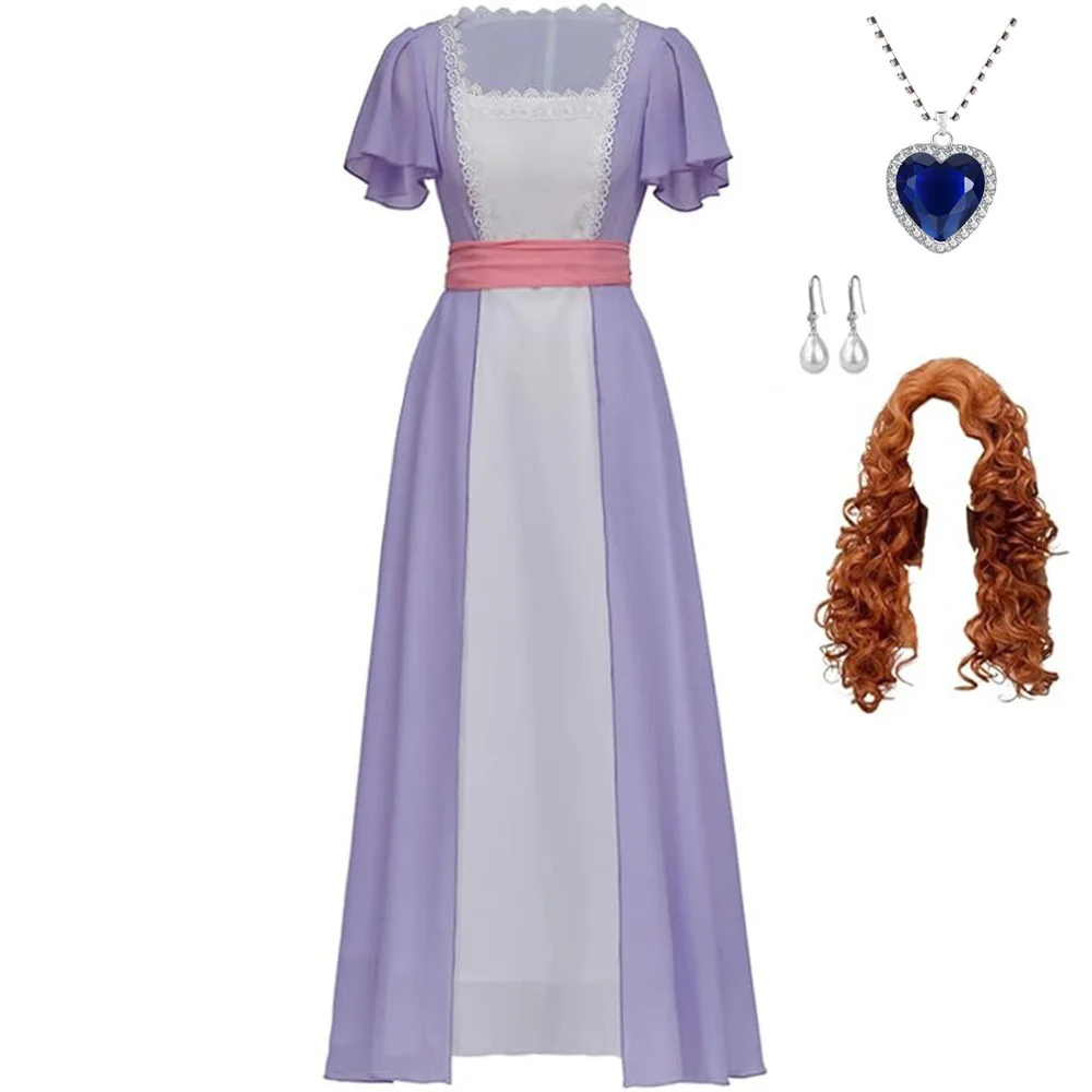 Plus Size Women Princess Dress Costume for Halloween TV&Movie Rose Cosplay Dresses With Wig Necklace Earrings For Party Carnival
Plus Size Women Princess Dress Costume for Halloween TV&Movie Rose Cosplay Dresses With Wig Necklace Earrings For Party Carnival