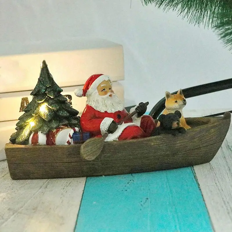 Christmas Table Figurine Tabletop Decor Santa In Boat Figurine Ornament Christmas Table Decoration Statue For Table Counter
Christmas Table Figurine Tabletop Decor Santa In Boat Figurine Ornament Christmas Table Decoration Statue For Table Counter