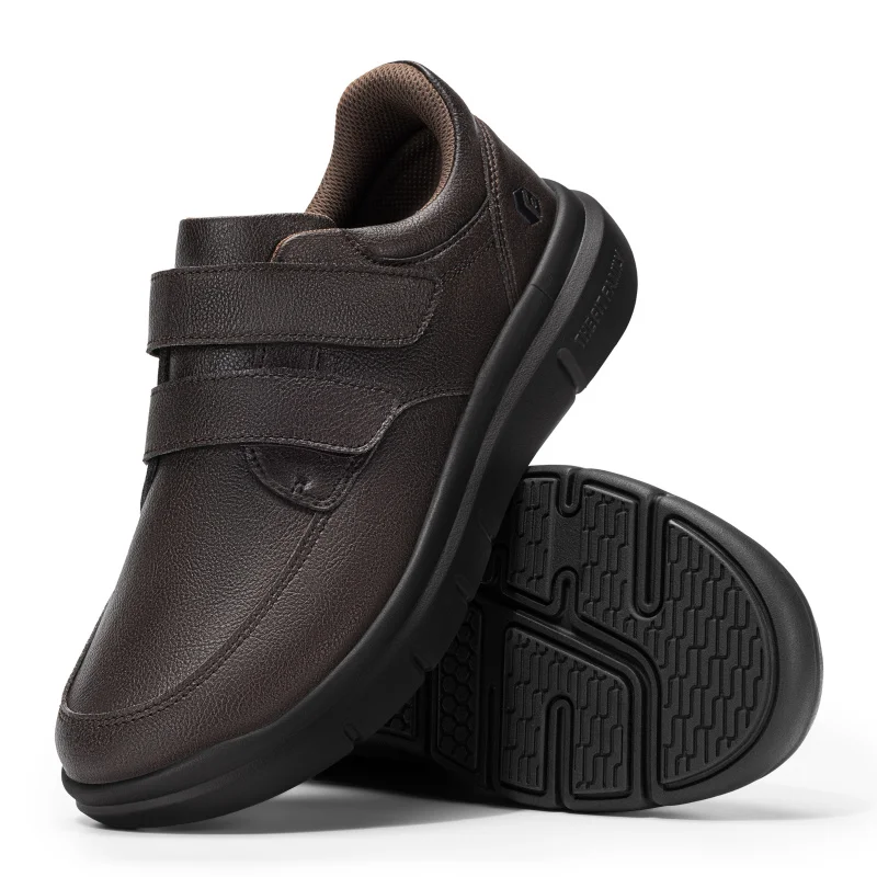 Мужская прогулочная обувь Fitville, кожаная деловая обувь с широким дизайном, ортопедическая обувь для диабетиков, модельные кроссовки для отеков и густоких ног
Мужская прогулочная обувь Fitville, кожаная деловая обувь с широким дизайном, ортопедическая обувь для диабетиков, модельные кроссовки для отеков и густоких ног