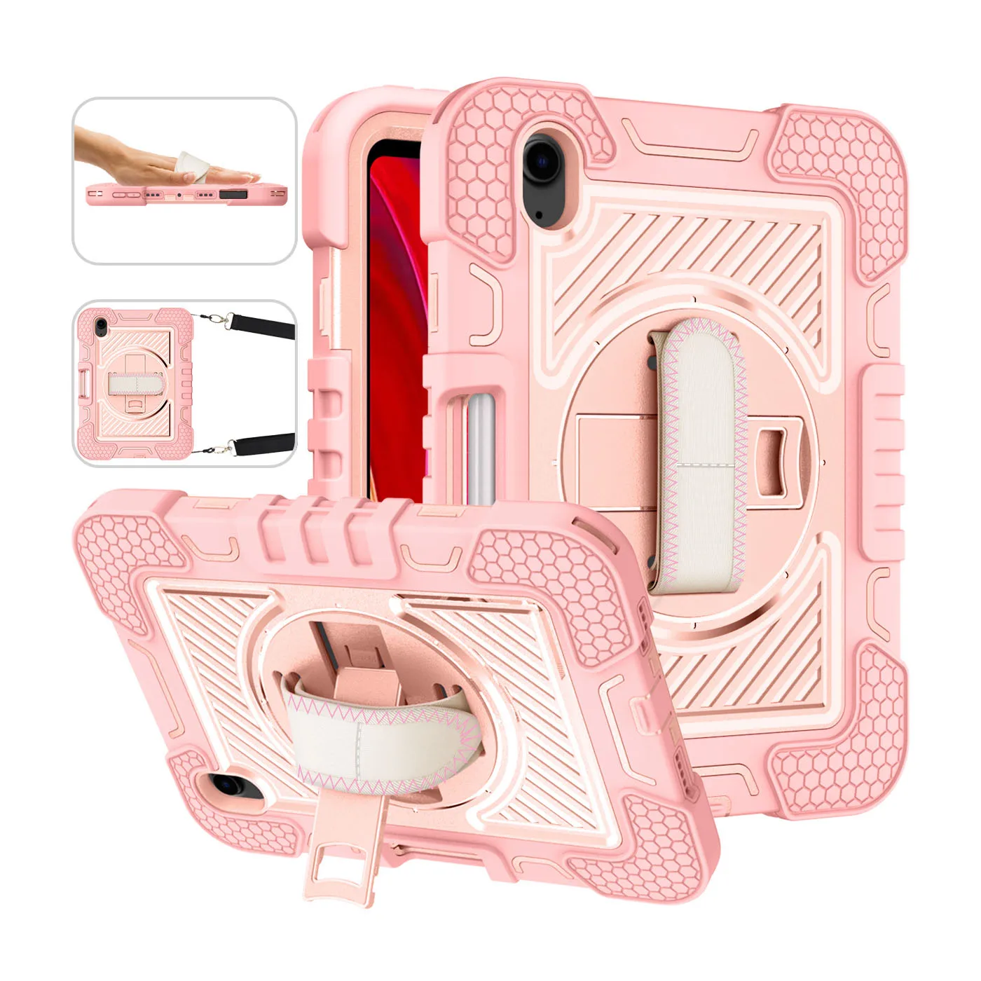 Case Universal For iPad Mini 7 2024 A17 Pro Mini 6 2021 A2993 A2995 A2996 A2567 A2568 A2569 Rotating Stand Cover Shoulder Strap
Case Universal For iPad Mini 7 2024 A17 Pro Mini 6 2021 A2993 A2995 A2996 A2567 A2568 A2569 Rotating Stand Cover Shoulder Strap